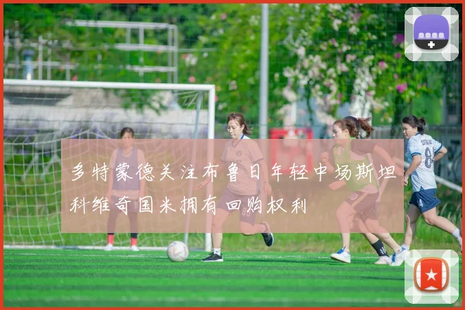 多特蒙德关注布鲁日年轻中场斯坦科维奇国米拥有回购权利